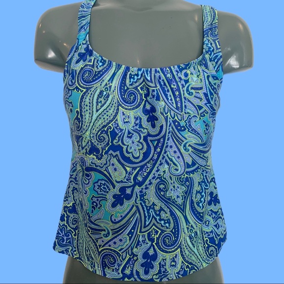 πSOLD ON DEPOP π Retro Paisley Print Tankini - Picture 4 of 6